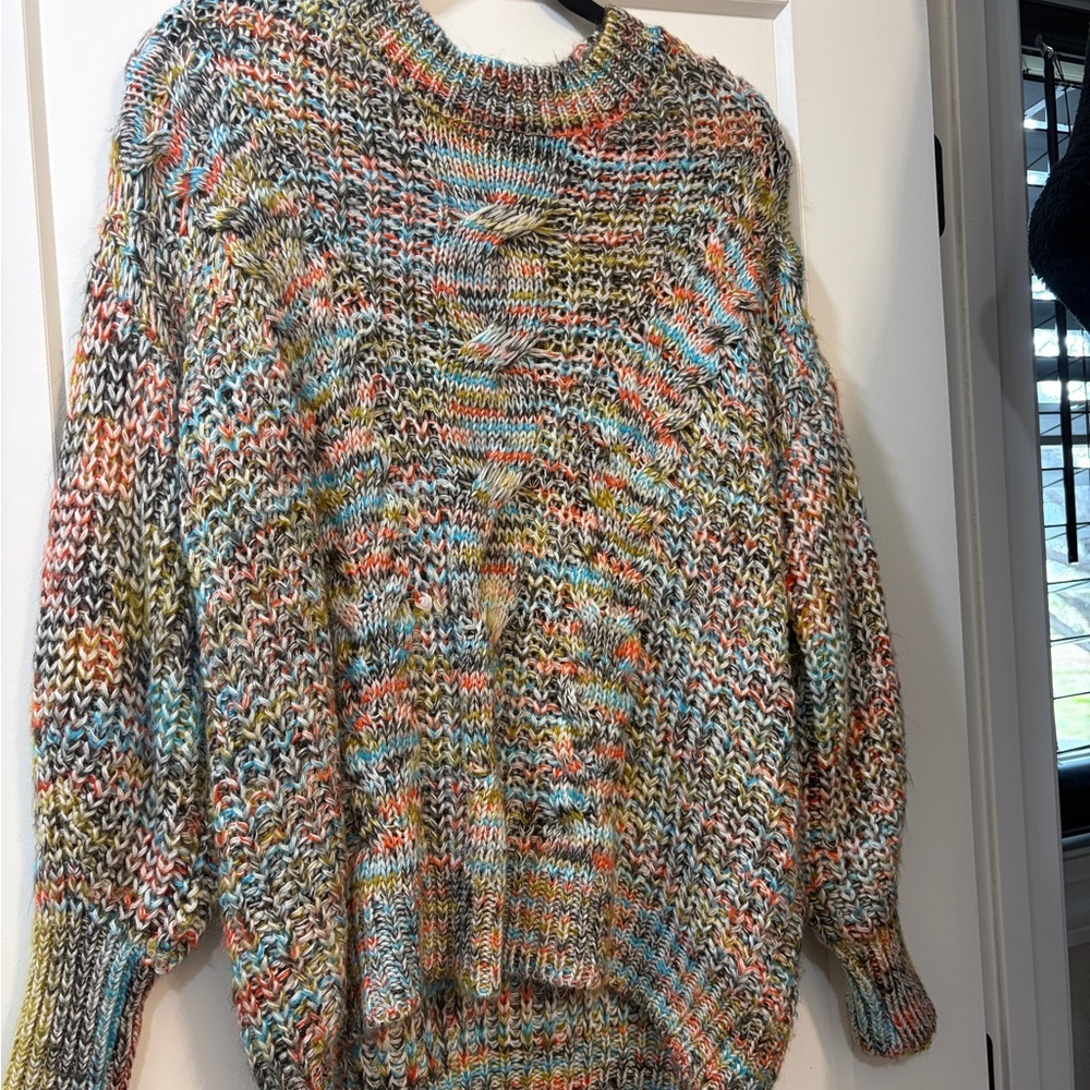 Multicolor Knit Women's Sweater